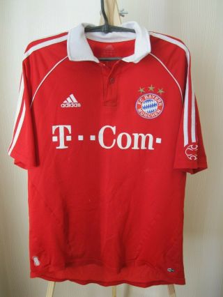 Fc Bayern Munich 2005/2006 Home Sz L Adidas Shirt Jersey Trikot Soccer Football