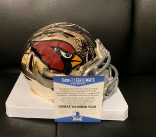 Arizona Cardinals Kyler Murray Signed Chrome Mini Helmet Bas Beckett