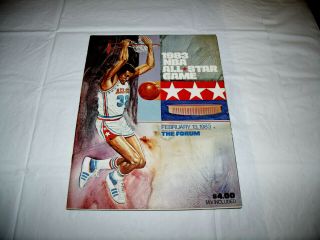 1983 Nba All Star Game Program The Forum Los Angeles Dr.  J,  Marvin Gaye