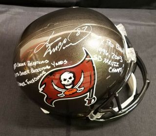 Keenan Mccardell Autographed/signed Full Size Rep Buccaneers Tb Helmet W/6 Insc