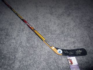 Henrik & Daniel Sedin Vancouver Canucks Signed Autograph Hockey Stick W/ Jsa