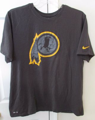 Nfl Washington Redskins Team Issued Gray Training Tee Shirt Xxl By Nike