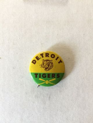 Vintage 1966 Detroit Tigers Baseball Pin Guys Potato Chips Collector