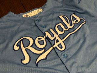 Mlb Kansas City Royals Baseball Majestic Athletic Cool Base Jersey Shirt