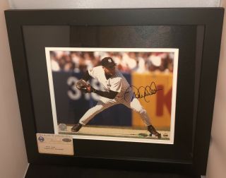 Derek Jeter York Yankees Signed Framed Matted 8x10 Photo Steiner Autograph