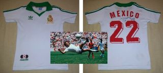 Manuel Negrete Hand Signed Autographed 1986 World Cup Mexico Epic Gol Jersey