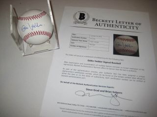 Eddie Vedder (pearl Jam,  Cubs) Signed Official Mlb Baseball,  Beckett Loa