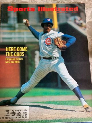 August 30,  1971 Ferguson Jenkins Chicago Cubs Sports Illustrated