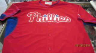 Tom Windle Philadelphia Phillies signed 2016 Authentic BP Game Jersey 2