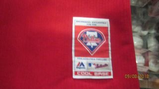 Tom Windle Philadelphia Phillies signed 2016 Authentic BP Game Jersey 3