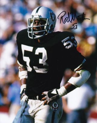 Rod Martin Signed 8x10 Photo Oakland Raiders Nfl Autograph