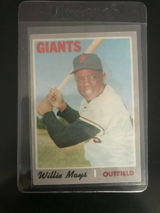 1970 Topps 600 Willie Mays Hof – San Francisco Giants