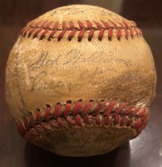 1951 All Star Team Autographed Baseball: Ted Williams,  Casey Stengel,  Yogi Berra