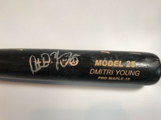 Dmitri Young Reds Detroit Tigers Signed Game Broken Bat 2