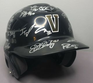 2019 Vanderbilt Commodores Baseball Team Signed Batting Helmet W Jj Bleday