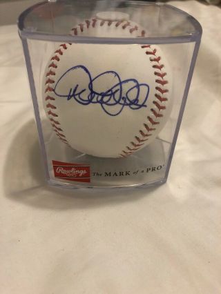 Derek Jeter York Yankees Autographed Baseball Jsa Certified