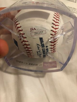 Derek Jeter York Yankees autographed Baseball JSA Certified 3