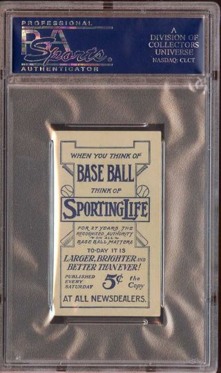 1911 M116 SPORTING LIFE RUBE OLDRING PSA 4 DS4122 2