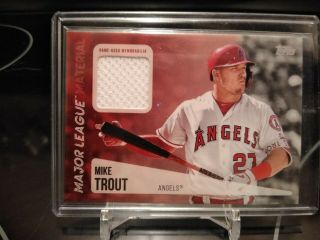 Mike Trout 2019 Topps Major League Material Relic Mlm - Mt Angels