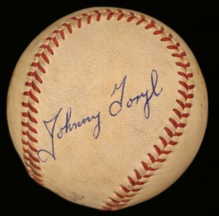 Johnny Goryl Cubs Twins Vintage Signed Onl Baseball - Jsa