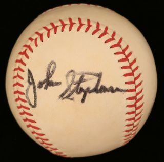 John Stephenson Cubs Signed Spalding Baseball - Jsa
