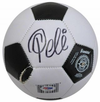 Pele Autographed Signed Franklin Soccer Ball Brazil  Psa/dna Aa39639