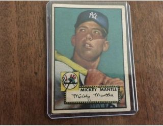 1952 Topps 311 Mickey Mantle Rc " Rookie Card "