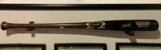 Starling Marte Dinger Pittsburgh Pirates Autographed Game Model Bat