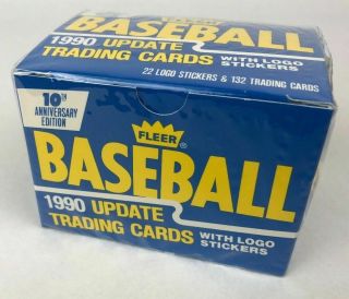 1990 Fleer Baseball Update Complete Factory Set - Frank Thomas Rookie Card,