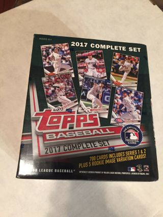2017 Topps Baseball Complete 700 Card Factory Set W/ Rc Variation Pack