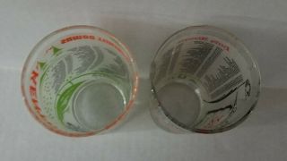 2 Vintage 1972 1973 KENTUCKY DERBY Frosted Julep Glasses 2