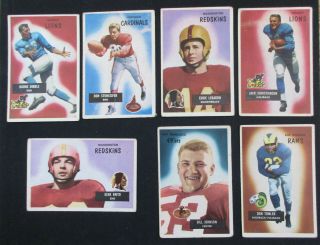 1955 Bowman,  1959 & 1960 Topps,  1960 Fleer Football Cards 10 For $10