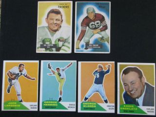 1955 Bowman,  1959 & 1960 Topps,  1960 Fleer Football Cards 10 for $10 3