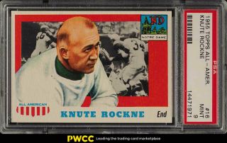 1955 Topps All - American Knute Rockne 16 Psa 9 (pwcc)