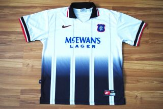 Size M Glasgow Rangers 1997 - 1998 Nike Away Football Soccer Shirt Jersey Vintage