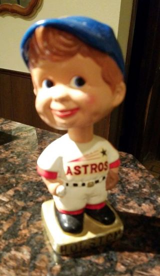 Vintage 1960s Houston Astros Bobble Head Made In Japan