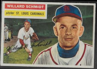 1956 Topps Baseball Willard Schmidt 323 Low For Multiple Items