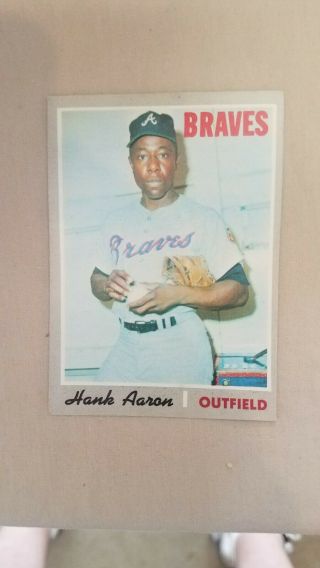 1970 Topps Hank Aaron Atlanta Braves 500 Baseball Card