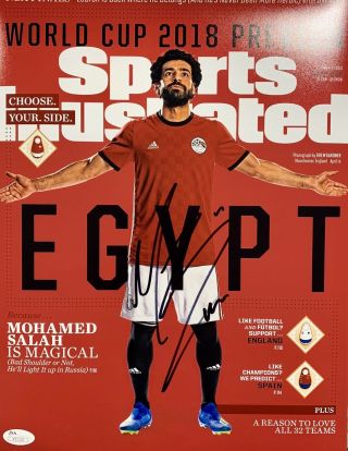 Mohamed Mo Salah Egypt (sports Illustrated Cover) Signed 11x14 Photo Jsa V31325