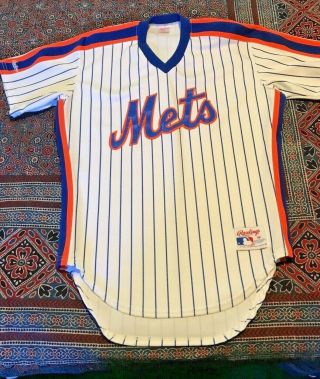 Rawlings Mlb York Mets Baseball Jersey Size 40 Made U,  S.  A.