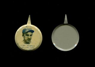1938 Pm8 Our National Game Pin Carl Hubbell York Giants Hof