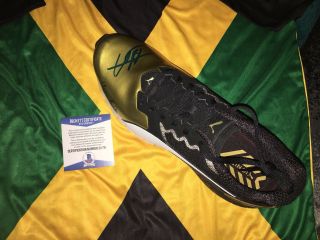 Usain Bolt Signed Official Puma Sneaker Bolt Model Shoe 