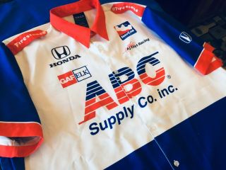 Indianapolis Indy 500 Aj Foyt Abc Supply Team Issue Crew Shirt Xxl 2xl V2