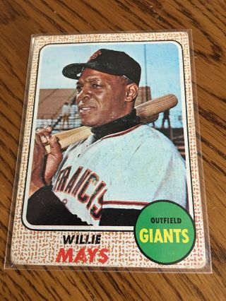 1968 Topps 50 Willie Mays Giants San Francisco Giants Hall Of Fame Look