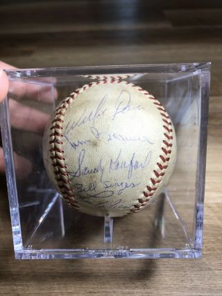 1963 Los Angeles Dodgers World Series Champs Team Signed Baseball 23 Signatures