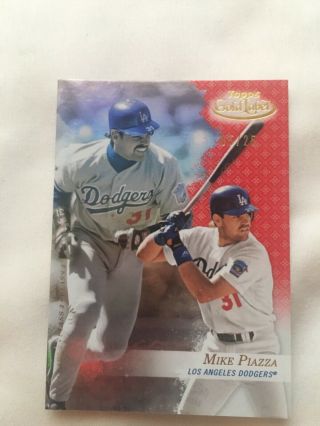 2017 Topps Gold Label Mike Piazza Red /25
