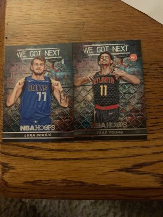 2018 - 2019 Nba Hoops We Got Next Luka Donic And Trae Young