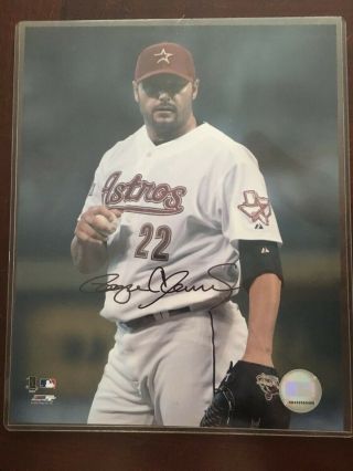 Roger Clemens Autographed 8x10 Photo With Houston Astros