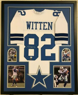 Framed Dallas Cowboys Jason Witten Autographed Signed Jersey Jsa