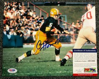 Paul Hornung Signed 8x10 Photo Autographed Auto Psa/dna Packers Hof